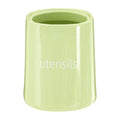 Orsina Fletcher Green Ceramic Utensil Holder – Kitchen Tool Crock