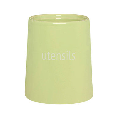 Orsina Fletcher Green Ceramic Utensil Holder – Kitchen Tool Crock