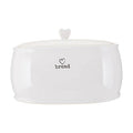 Orsina White Dolomite Bread Bin – Ceramic Kitchen Storage with Lid