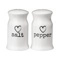 Orsina Charm White Ceramic Salt and Pepper Set – Minimalist Shakers