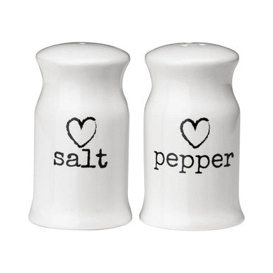 Orsina Charm White Ceramic Salt and Pepper Set – Minimalist Shakers