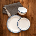 Orsina Saturn 12-Piece Blue Dinner Set | Modern Ceramic Tableware