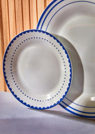 Orsina Saturn 12-Piece Blue Dinner Set | Modern Ceramic Tableware