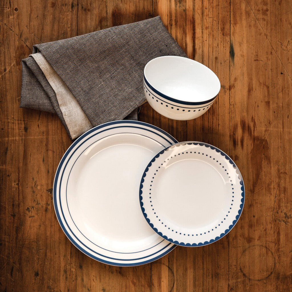 Orsina Avie Saturn 12 Piece Blue Dinner Set | Modern Ceramic Tableware