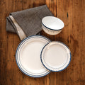 Orsina Avie Saturn 12 Piece Blue Dinner Set | Modern Ceramic Tableware