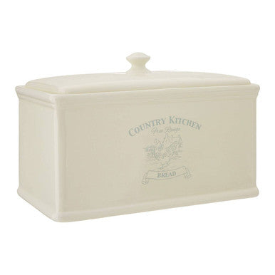 Orsina Country Kitchen Bread Crock – Ceramic Farmhouse Storage Bin
