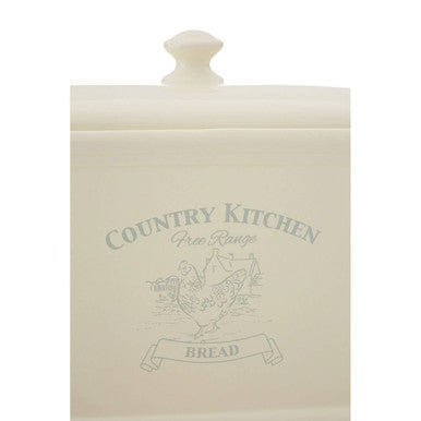 Orsina Country Kitchen Bread Crock – Ceramic Farmhouse Storage Bin