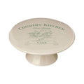 Orsina Country Kitchen Cream Cake Stand – Ceramic Hen Motif Pedestal