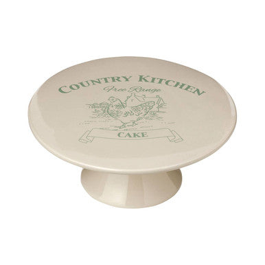 Orsina Country Kitchen Cream Cake Stand – Ceramic Hen Motif Pedestal