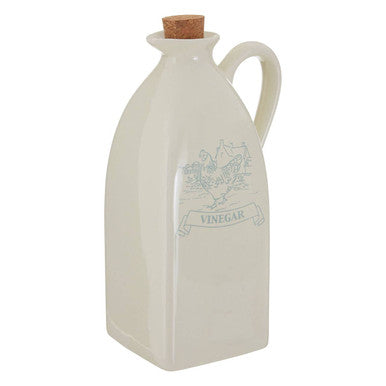 Orsina Country Kitchen Vinegar Jug – Rustic Ceramic with Cork Stopper