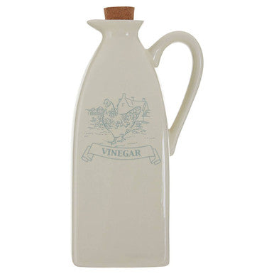 Orsina Country Kitchen Vinegar Jug – Rustic Ceramic with Cork Stopper