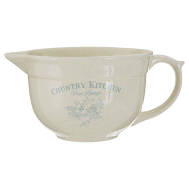 Orsina Country Kitchen Basting Jug – Blue and Cream Farmhouse Motif