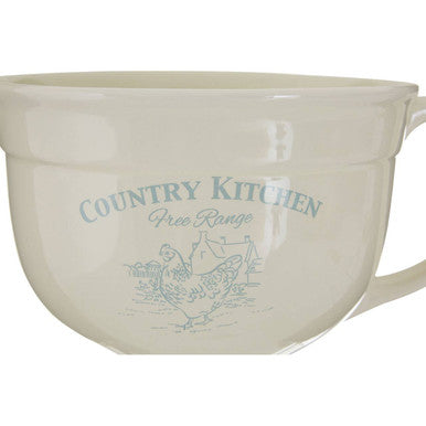 Orsina Country Kitchen Basting Jug – Blue and Cream Farmhouse Motif
