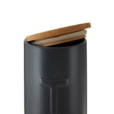 Orsina Fenwick Tea Canister – Dark Grey Modern Kitchen Storage