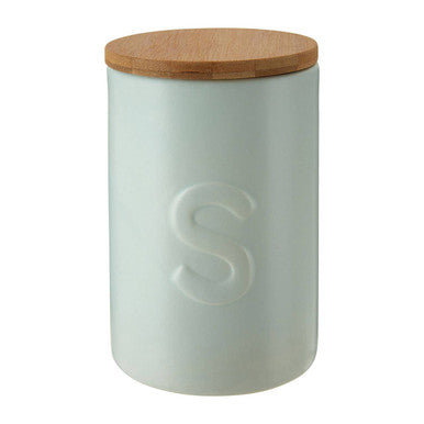 Orsina Fenwick Pale Blue Sugar Canister – Ceramic Kitchen Storage Jar
