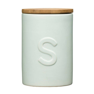 Orsina Fenwick Pale Blue Sugar Canister – Ceramic Kitchen Storage Jar