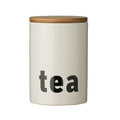 Orsina Mono Tea Canister – Minimalist Black and White Kitchen Storage