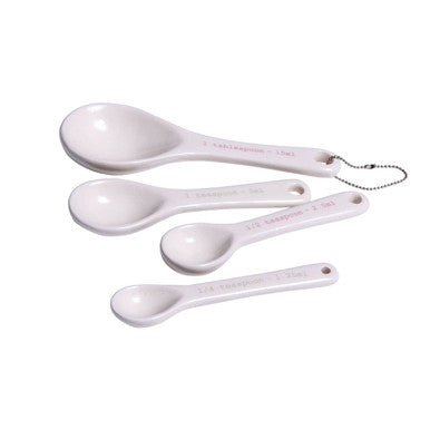Orsina Lola Measuring Spoons – Set of 4 Colorful Baking Tools in Cream