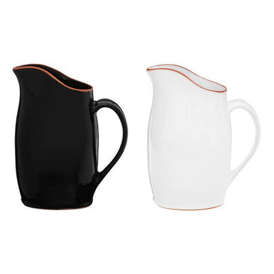 Orsina Calisto Terracotta Pitcher – White Glazed Ceramic Serveware