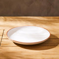 Orsina Calisto White Glazed Terracotta Dinner Plate – Modern Tableware