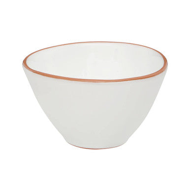 Orsina Calisto Cereal Bowl – White Glazed Terracotta Breakfast Bowl
