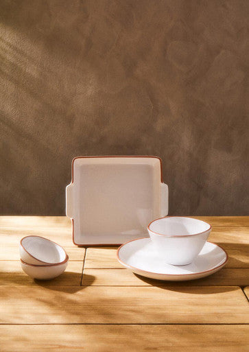 Orsina Calisto Cereal Bowl – White Glazed Terracotta Breakfast Bowl