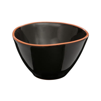 Orsina Calisto Cereal Bowl – Black Glazed Terracotta Tableware