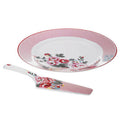 Orsina Pippa Cake Plate and Slice Set – Floral Ceramic Serveware