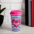 Orsina Taza Hiya Ceramic Travel Mug with Silicone Lid – 12oz Coffee Cup
