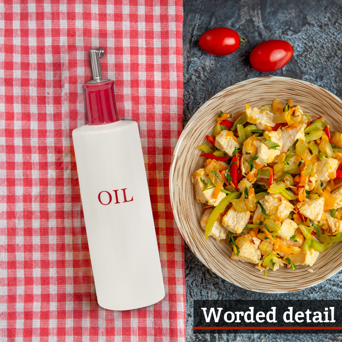Orsina Hollywood Oil and Vinegar Set – Cream Stoneware Cruets