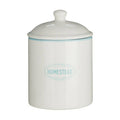 Orsina Homestead Tea Canister – Airtight Ceramic Storage Jar with T Monogram