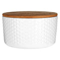 Orsina Geome White Storage Canister – 550ml Ceramic Kitchen Jar