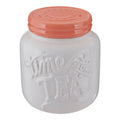 Orsina Pretty Things Tea Canister – White and Coral Ceramic Storage