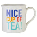 Orsina Clarkston Ceramic Tea Mug – Glossy White Cup with Handle