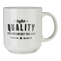 Orsina White Ceramic Tea Mug – Vintage English Breakfast Style Cup