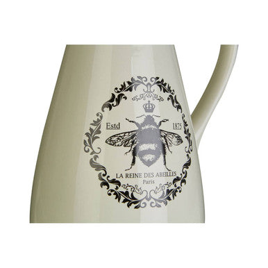 Orsina Queen Bee Monochrome Pitcher – Ceramic Serving Jug for Drinks