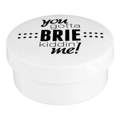 Orsina Cheese Baker – Black and White Ceramic Brie and Fondue Pot