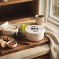 Orsina Cheese Baker – Black and White Ceramic Brie and Fondue Pot