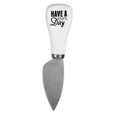 Orsina Pun and Games Cheese Knives – Set of 4 Modern Serving Tools
