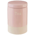 Orsina Jura Pink Tea Canister – Airtight Ceramic Kitchen Storage Jar