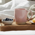 Orsina Jura Pink Mug – Modern Two-Tone Ceramic Coffee and Tea Cup