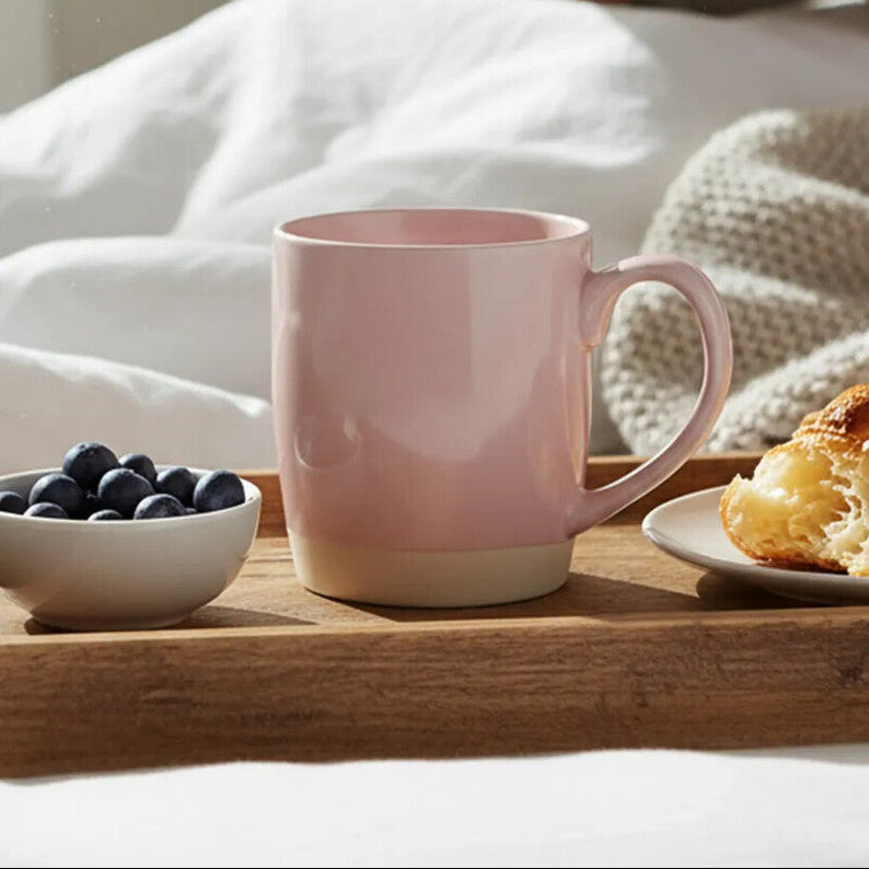 Orsina Jura Pink Mug – Modern Two-Tone Ceramic Coffee and Tea Cup