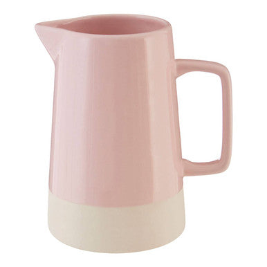 Orsina Jura Pink Water Jug – Modern Ceramic Serving Pitcher for Dining