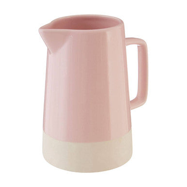 Orsina Jura Pink Water Jug – Modern Ceramic Serving Pitcher for Dining