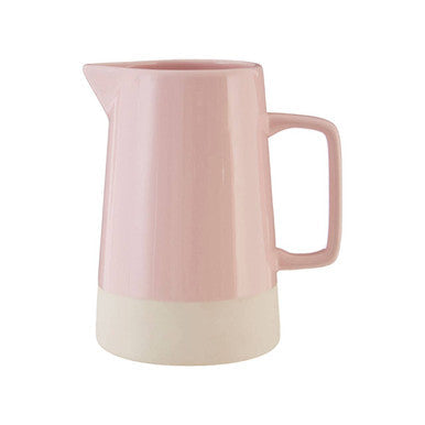 Orsina Jura Pink Water Jug – Modern Ceramic Serving Pitcher for Dining