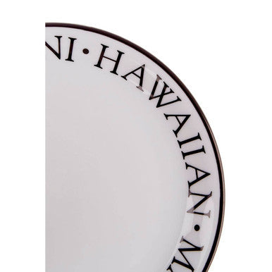 Orsina Noir Pizza Plates – Set of 4 White Porcelain Serving Dishes