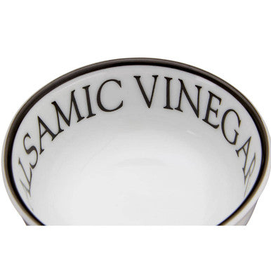 Orsina Noir Porcelain Dipping Bowls – Set of 2 Glossy White & Black