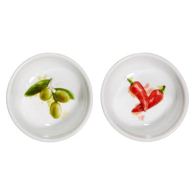 Orsina Italia Dipping Bowls – Set of 2 Ceramic Antipasti Bowls