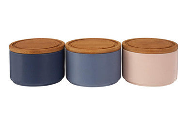 Orsina Fenwick Stacking Canisters – Set of 3 Airtight Kitchen Storage