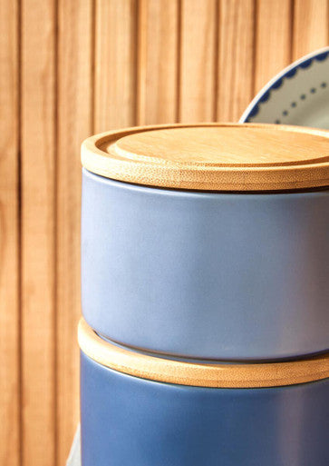 Orsina Fenwick Stacking Canisters – Set of 3 Airtight Kitchen Storage